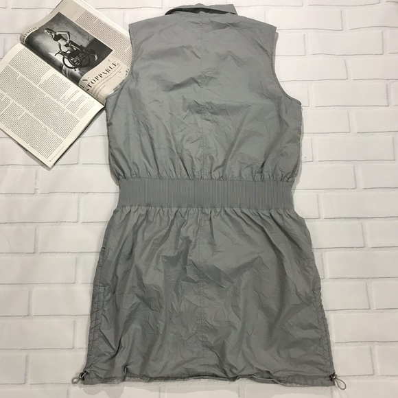 Zenergy Chico’s Jump Suit Romper Dress Nylon Grey - Picture 6 of 8